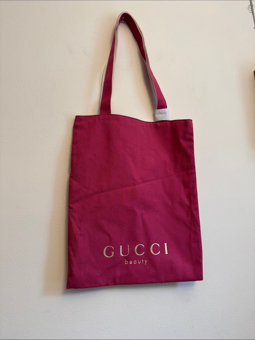 GUCCI Beauty pink/ Maroon Tote Bag